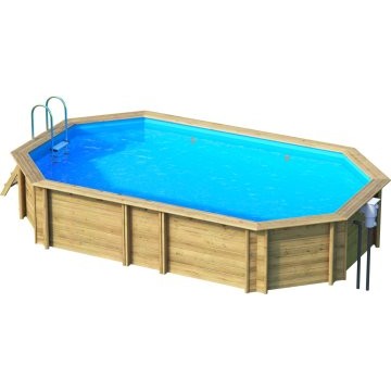 Piscine bois ODYSSEA octoall 840 liner Sable H146