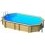 Piscine bois ODYSSEA octoall 840 liner Sable H146